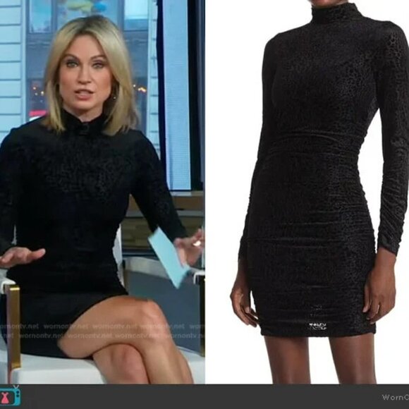 New LIKELY Leopard Burnout Velvet Wylie Black Bodycon Mini Cocktail Dress NWT 10 - Picture 4 of 17